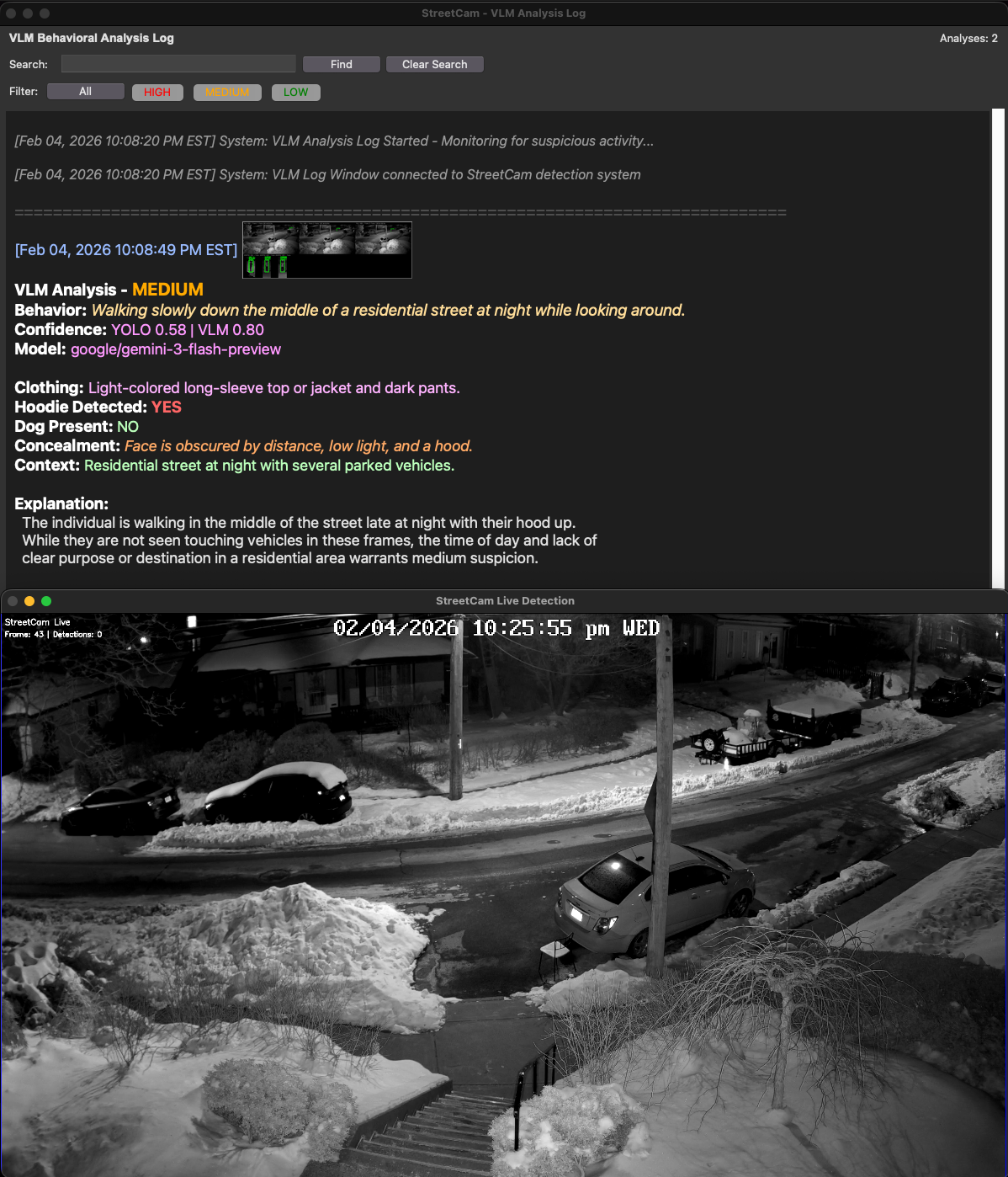 Streetcam screenshot
